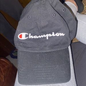 Black champion hat